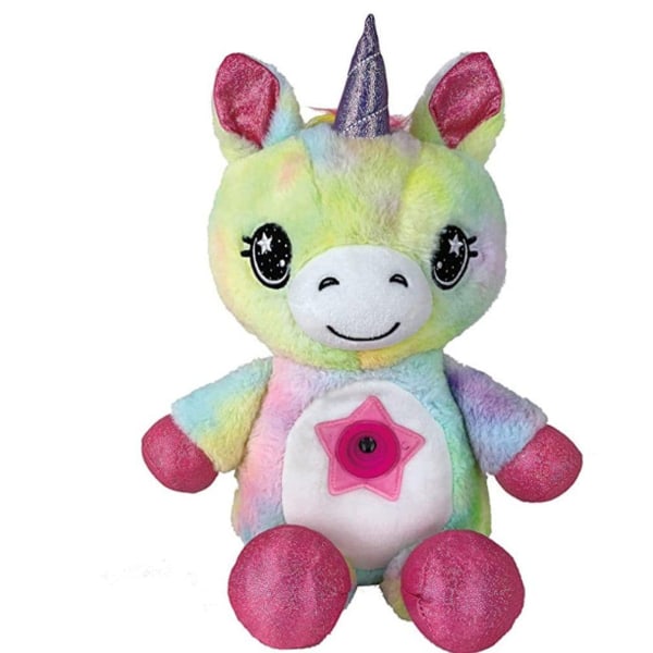 Star Belly Dream Lites Cartoon Plys Legetøj Fantasy Star Unicorn Rainbow Lamp