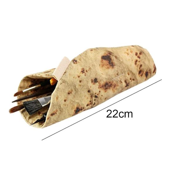 Kreativ Tortilla Pen Etui Sjov Burrito Stationery