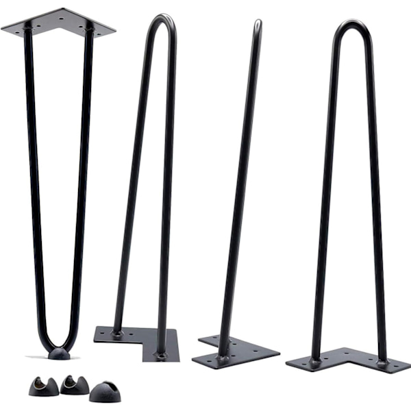 Bordben 4 tommer sæt med 4, DIY møbler metalbordben perfekt til