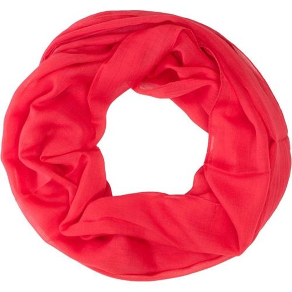 Kvinners sløyfe rundt skjerf chiffon hals skjerf tilbehør skjerf rød