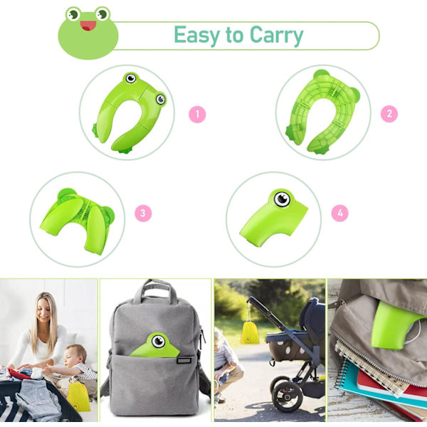 Baby Toiletsæde Reducer, Rejse Toiletsæde Reducer, Sammenklappelig Børnetoiletsæde