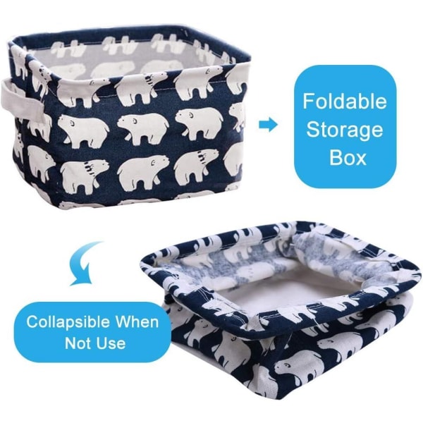 Oppbevaringssett for sengetøy (hval, isbjørn, pinnsvin, trær) Lite babystoff