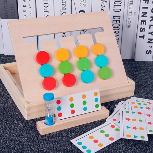 Montessori-leker, grafiske fargeklassifiseringsleker, lekeklosser for barn