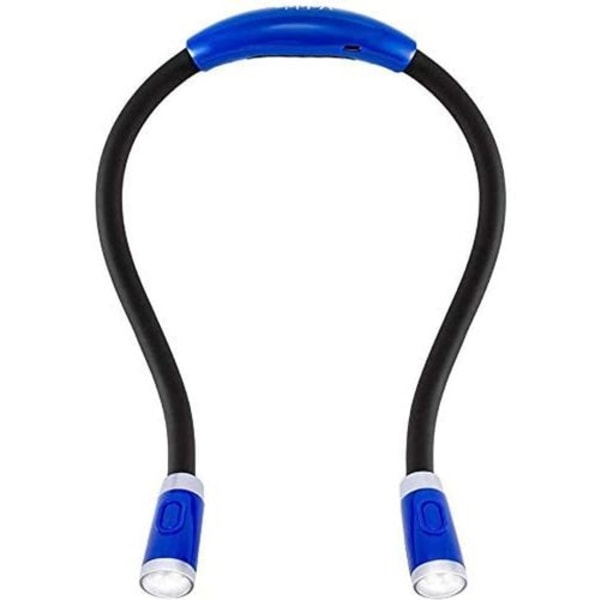 Oppladbar boklampe 4 LED nakkelampe, leselys for lesing i