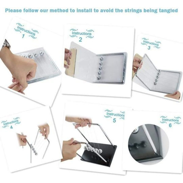 Newtons store pendel sving vitenskapsspill for barn 18*12*18cm