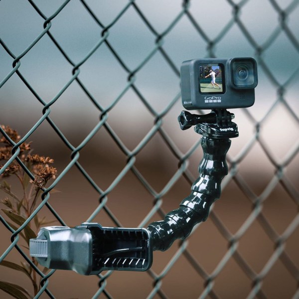 Jaws Flex Clamp Mount med Gooseneck Kompatibel med GoPro Hero