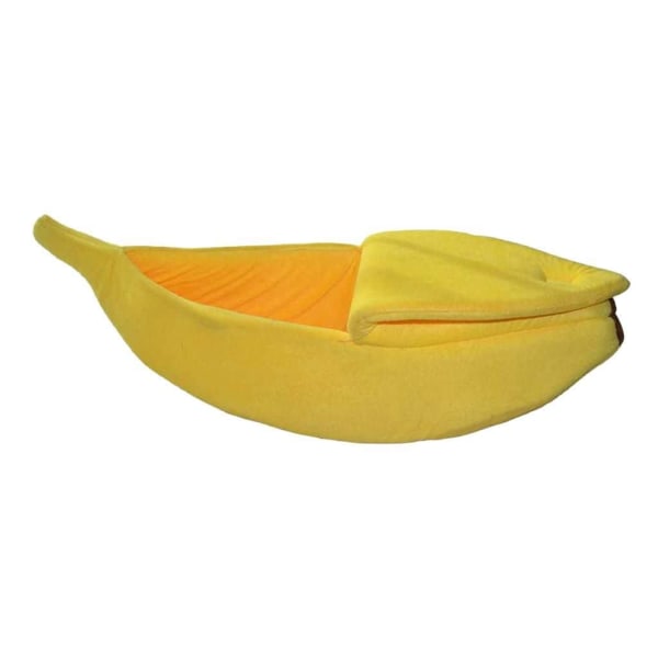 Pet Cat Bed Banana Shaped House Warm Sofa Suitable for Pun Dogs Sleeping and Playing Rest Bed L Size