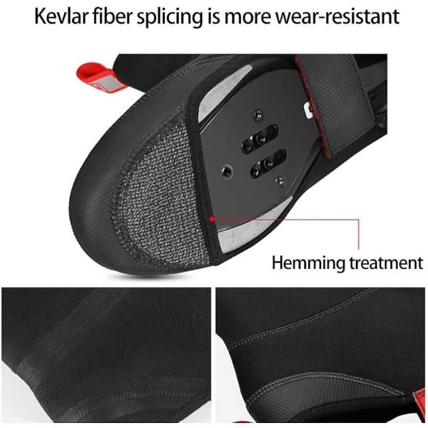 Unisex cykel oversko, vinter, størrelse L, sort