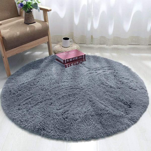 Xinyukeji. Silkeglatte tepper, fluffy tepper Anti-Slip Shaggy Be