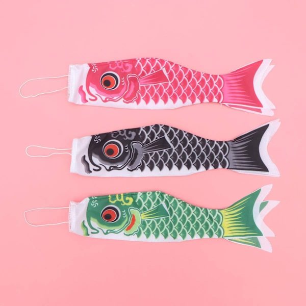 5 x Japanska karpvindstrumpor fiskflagga drake