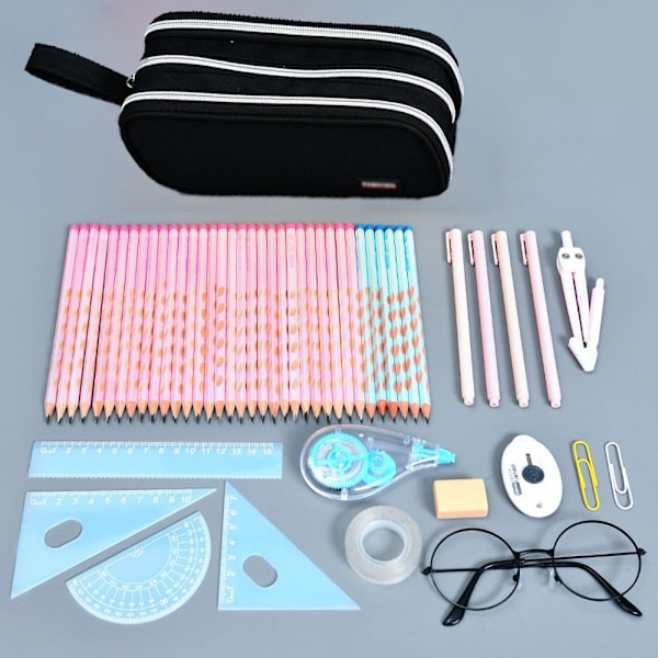 Pencil Case Pen Holder Pencil Bag Durable Large Capacity1
