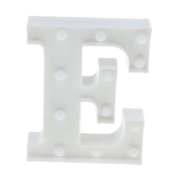 Dekorativ LED-bokstav Marquee-skylt med lampor E A 22 x 18 x 4 cm