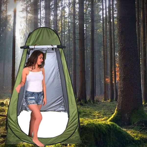 Pop Up-sekretess Tält, Omklädningstält, Bärbar Regnkåpa med Fönster, Camping & Strand