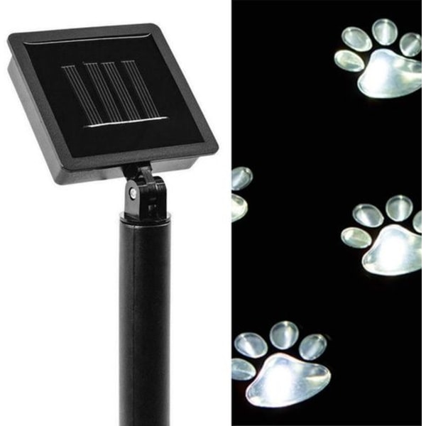 Solcelled LED-lys (4-pakning) Hagebelysning Klolys for sti, plen, hage,