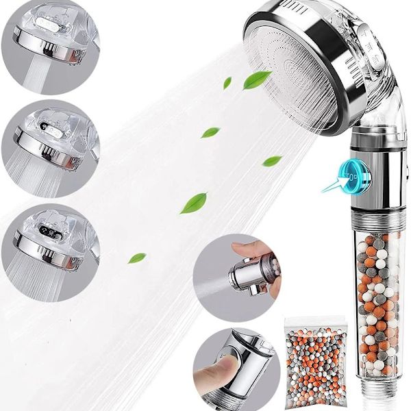 Pommeau de douche avec pommeau de douche à 5 modes