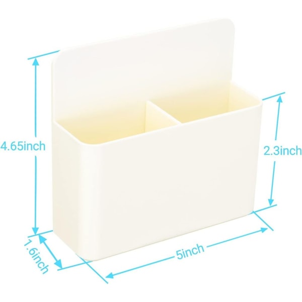 Magnetisk markørholder for whiteboards / kjøleskap / 1 stk hvit