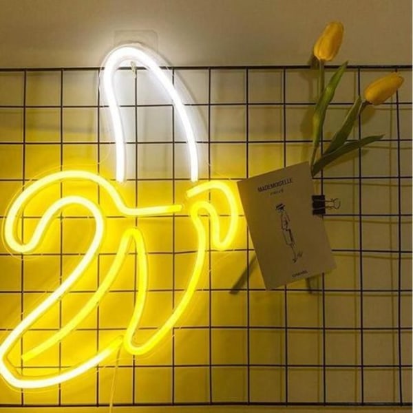 Banaani Neon-kyltit LED Neon-valot Taide Seinäkoristevalot Neon-valot