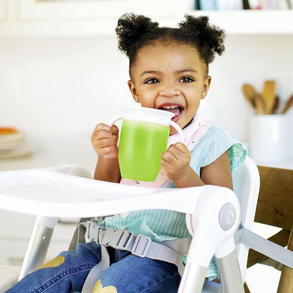 360 -Grønn/blå drikkekopper for barn Baby læringskopper.-207ml, sett med 2
