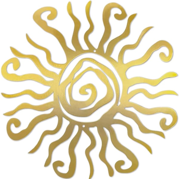 1 stk Solgud Jern Ornament Dekorasjon Henger Sol Blomst Ring