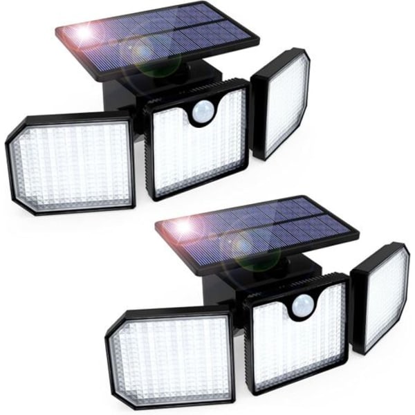 230LED IP65 Solcells Rörelsesensor Utomhus Superljusa Utomhusvägglampor