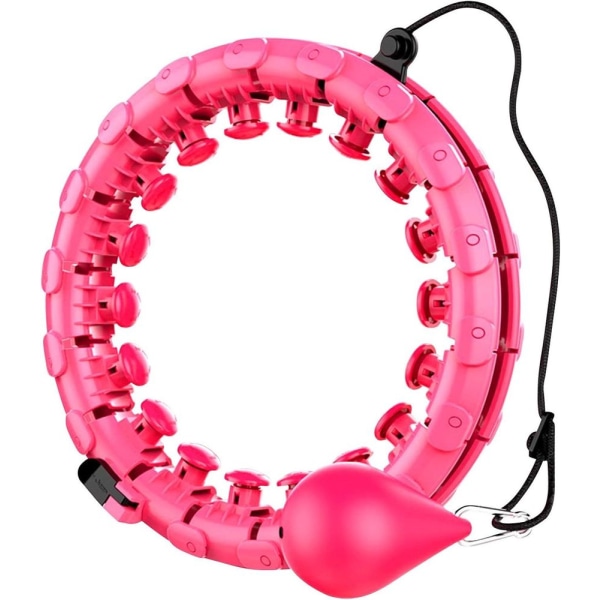 Smart Hula Hoop för viktminskning, rosa