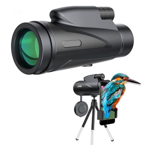 Monocular Telescope, Monocular Bak4 Prism Vanntett Monocular Scope med smarttelefon