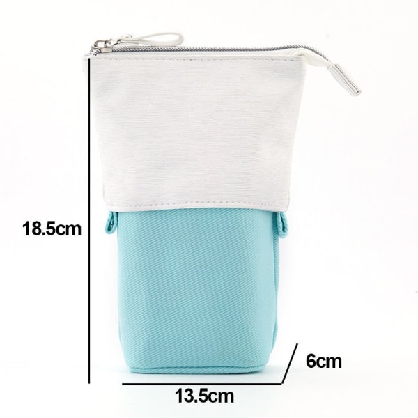 Pop Up Telescopic Pencil Case and Cosmetic Bag Sky Blue