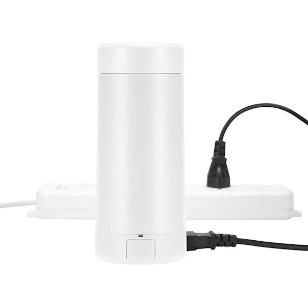 Bärbar Elektrisk Resekittel Mini Termos Snabbkokande Tekanna Värmande Kopp Rostfritt Stål Metallflaska