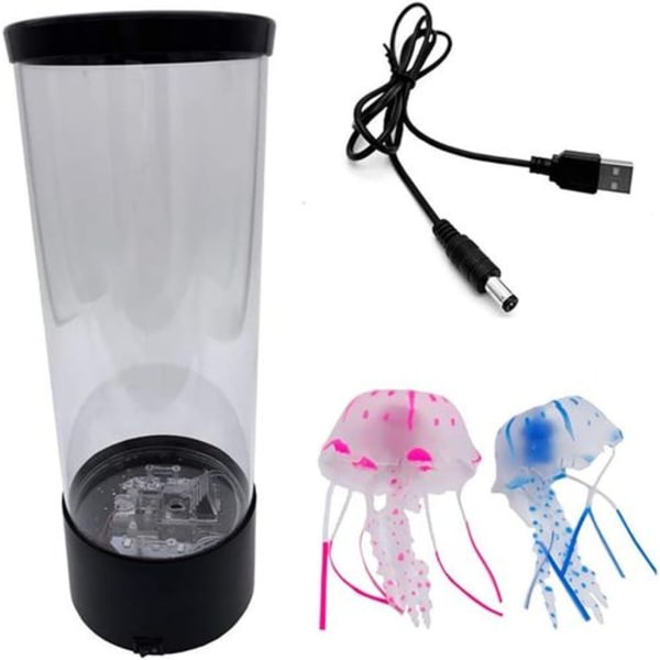 Manetlampe, fargeskiftende lampe, manetlys, manetakvarium, LED-fantasi