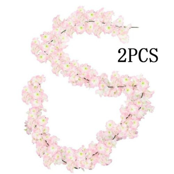Konunus 4-pack x 1,8 m konstgjord körsbärsblomstergirlang