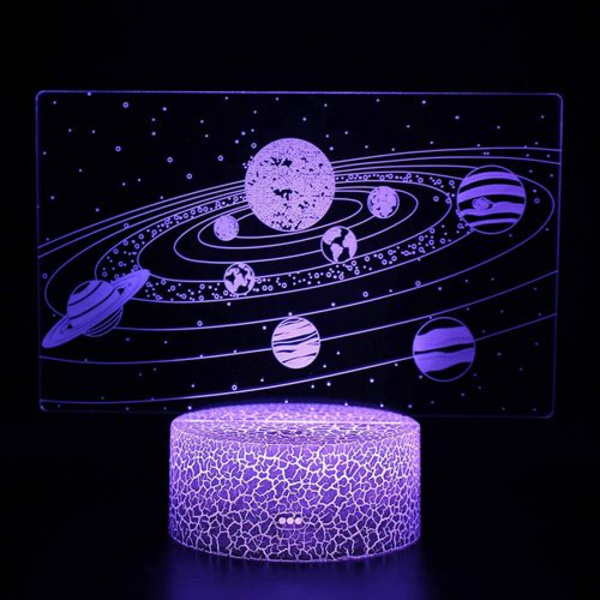Solfilmsystem 3D optisk film, univers, galakse, LED natlys, med