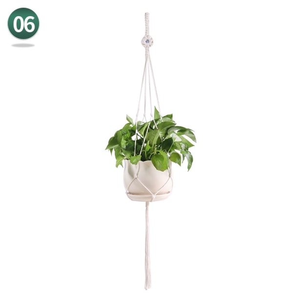 Håndlavet Blomsterpotte Flettet Netpose style 6 100cm