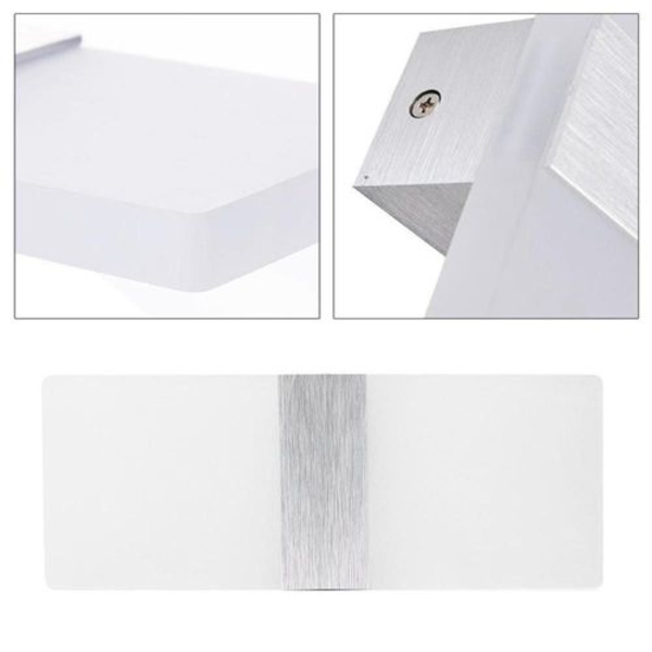 Klighten 2 st vägglampa LED inomhus 12W vägglampa akryl väggbelysning