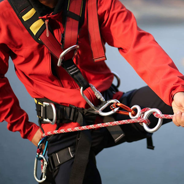 Utrustning för abseiling för klättring 8 nedfirare, säkerhetsutrustning för utomhusrekreation