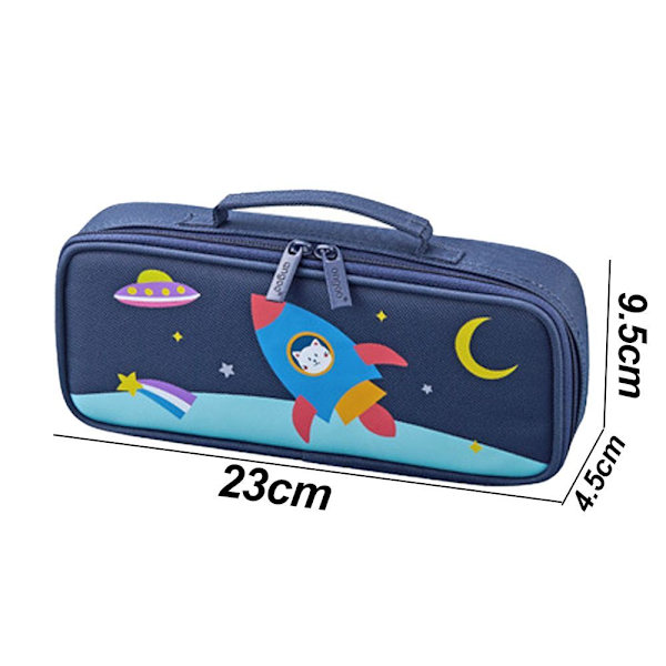 Pencil Case Pen Bag Holder Stor håndtag Stor kapacitet Shape2