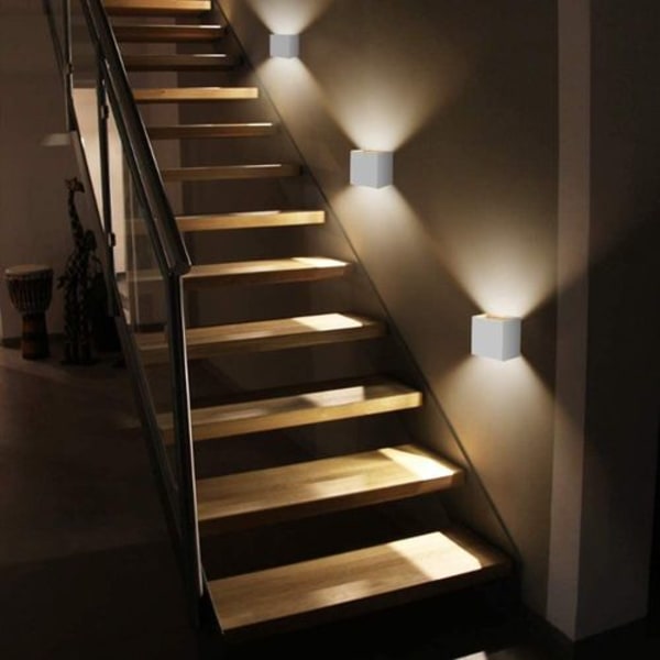 GHB 7W LED væglampe med justerbar hvid