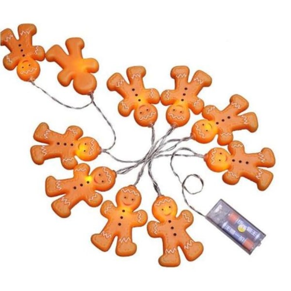 Julgransbelysning Dekoration Jul Pepparkaksgubbe 40 LED