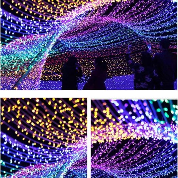 100M 1000 LED Utomhus Jul LED Slingor
