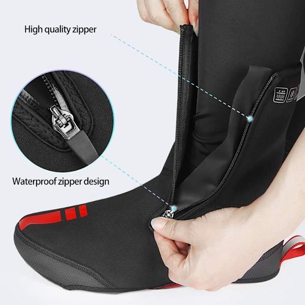 Unisex cykelöverdrag, vinter, storlek XL, svart