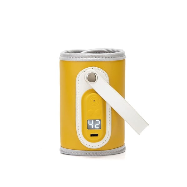Keltainen USB baby maidonlämmitin baby lämmitys kannettava cover eristys termostaatti ruoanlämmitin, käytetty kotona auton ulkopuolella