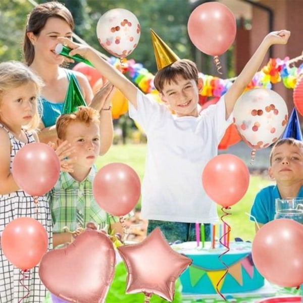 Syntymäpäiväkoristelu Happy Birthday Garland konfetti ilmapalloja, ilmapalloja