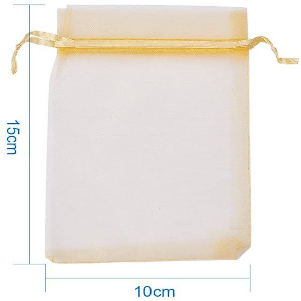 G2PLUS Organzaposer til festgaver, 10cm x 15cm, 100 stk.