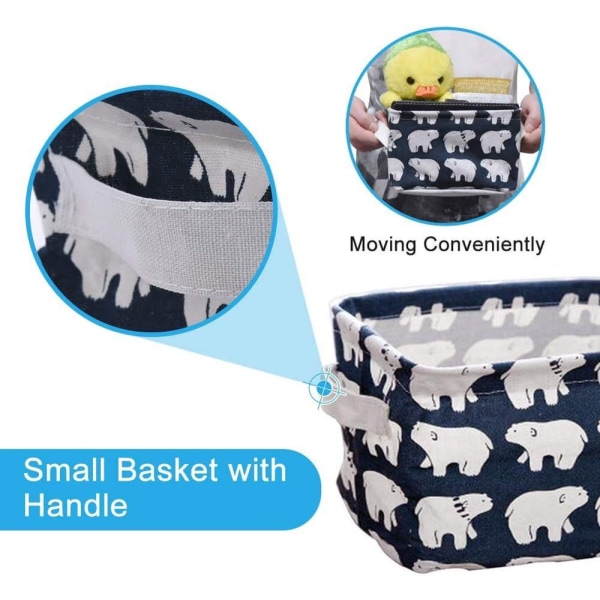 Oppbevaringssett for sengetøy (hval, isbjørn, pinnsvin, trær) Lite babystoff