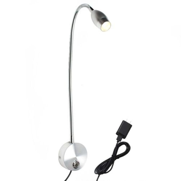 ERAY Väggmonterad läslampa, LED-sänglampa, touchbrytare, fokuserbar, 3 W