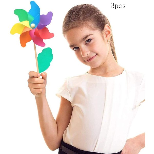 3 stk regnbue vindmølle vindmølle kan bruges som gave til børn