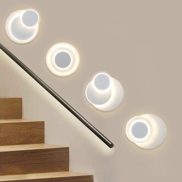 15W LED-væglampe, 350° justerbar væglampe, aluminium vægspot