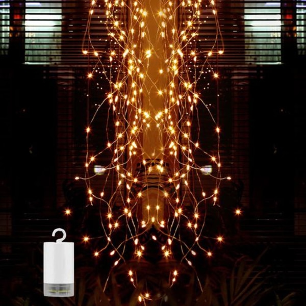 Led-valosarja, kastelukannu-keijuvalot 8 tilaa 200 LED lämmin valkoinen