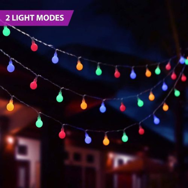 LED-ljusslinga 5m 50 LED batteridriven ljusslinga med fjärrkontroll 8