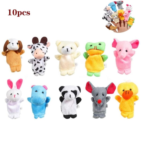 Finger puppets baby, 10 piece finger puppets animals set for babies and children