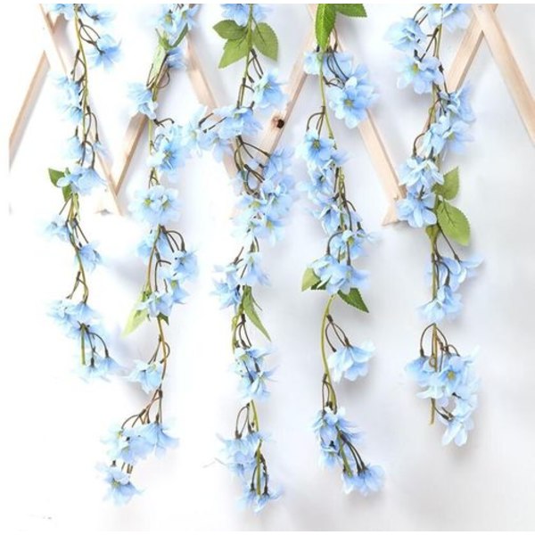 Justoyou 1 st 5,7FT konstgjorda körsbärsblommor hängande rankor